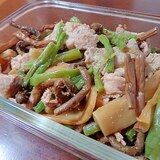 生姜が決め手♪豚肉とメンマと蕨の香味煮